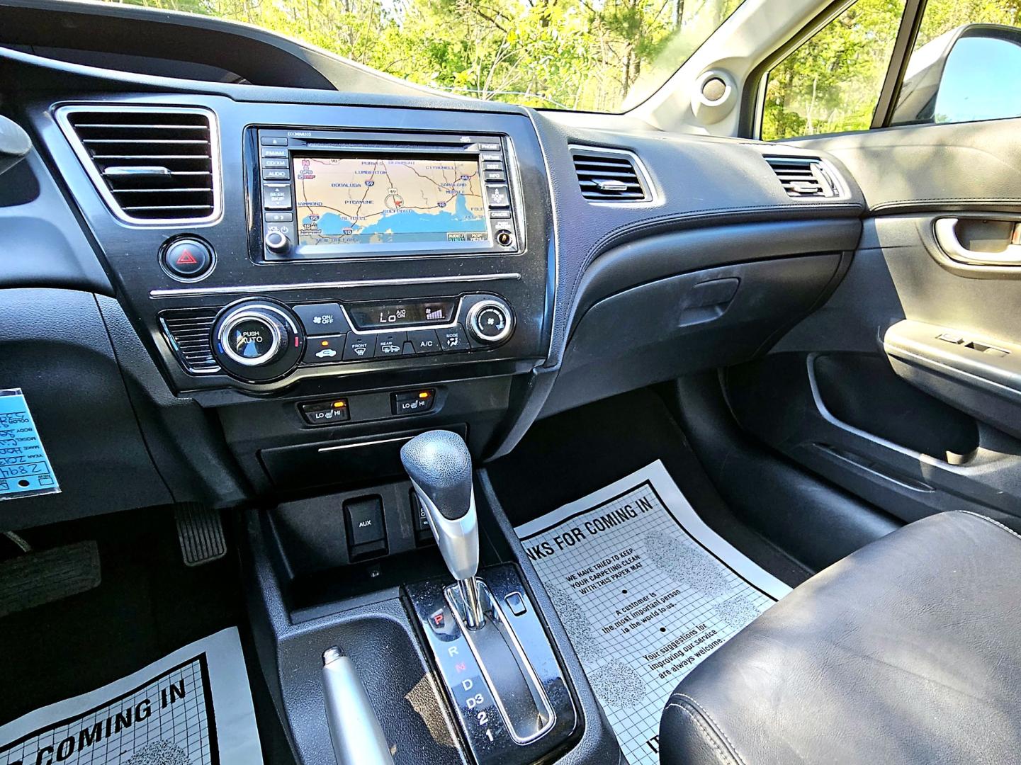 2013 Silver Honda Civic EX-L Sedan 5-Speed AT (2HGFB2F94DH) with an 1.8L L4 SOHC 16V engine, 5-Speed Automatic transmission, located at 18001 Kellogg Rd, Saucier, MS, 39574, (228) 832-1441, 139.421463, -76.641457 - Photo#15